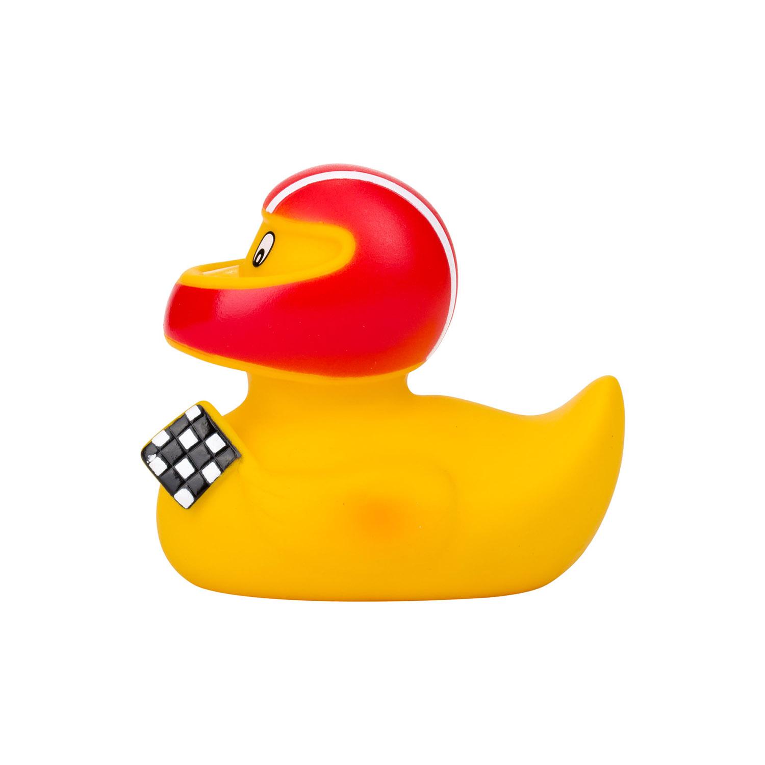 CANPOL BABIES Igračka za kupanje patkica vozač formule žuto-crvena