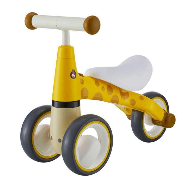 ECO TOYS Bicikl guralica Žirafa, Žuti