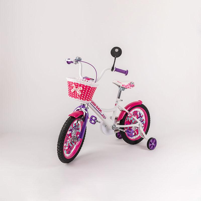 EUROBAJK Bicikl za devojčice BMX 16 roze-beli
