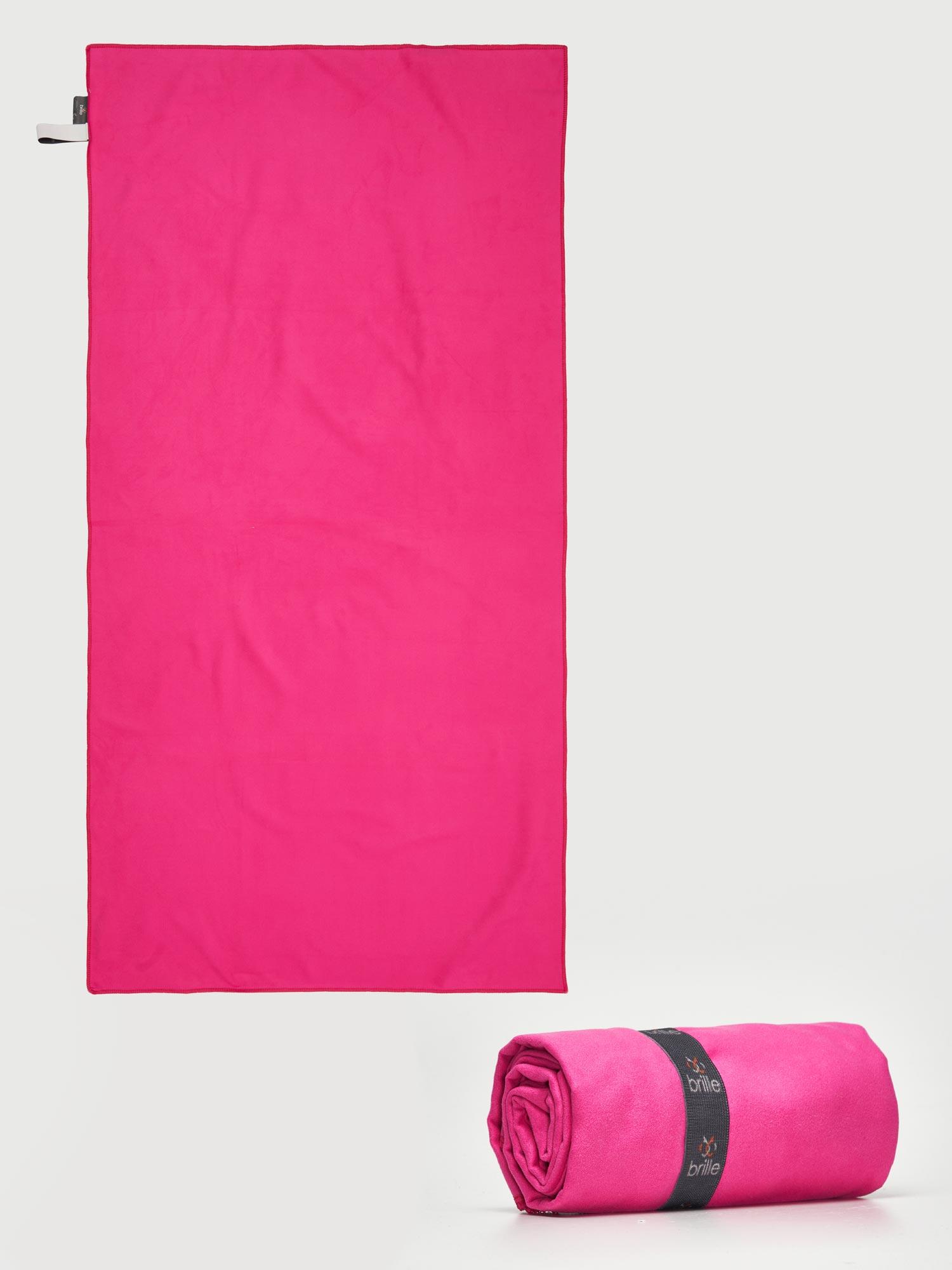 BRILLE Peškir mikrofiber 70x140cm roze