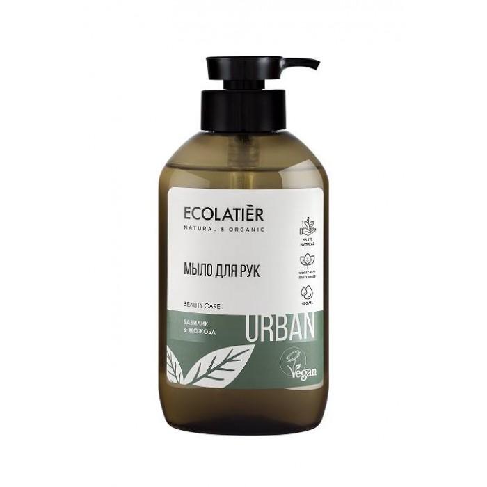 ECOLATIER Urban Tečni sapun za ruke sa eteričnim uljima jojobe i bosiljka za suvu kožu 400 ml