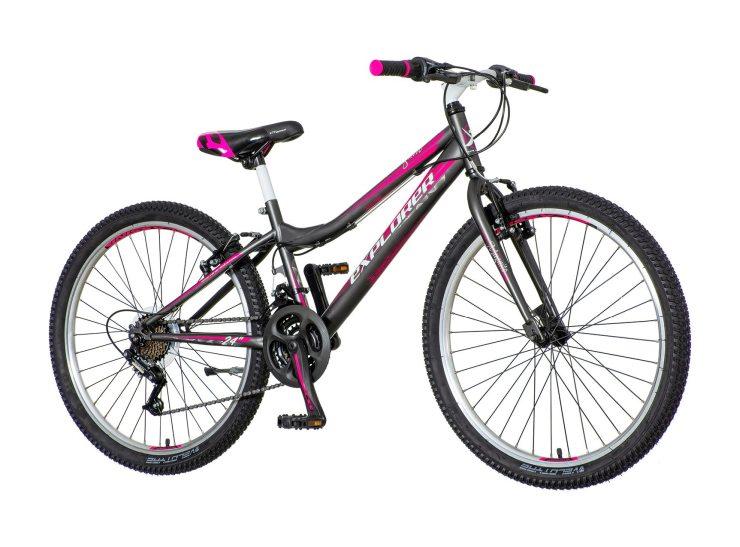 Selected image for EXPLORER Bicikl za devojčice MAG2410 24"/13" roze-crni