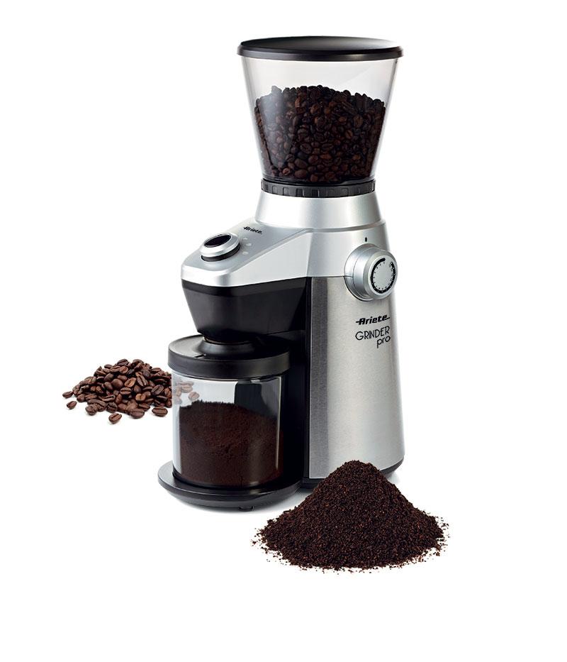 Ariete Grinder Pro Mlin za kafu sa burr sistemom mlevenja 150 W Crno, Nerđajuči čelik