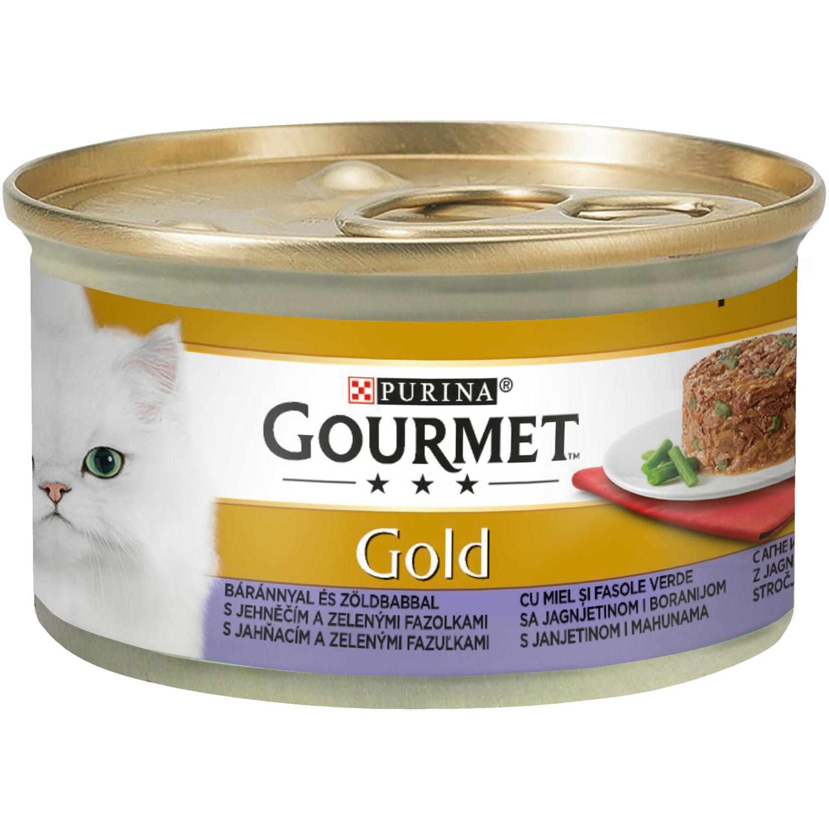 GOURMET Hrana za mačke Gold Savoury Cake jagnjetina i boranija 85g
