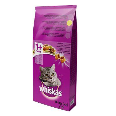 Whiskas Cat Adult Hrana za odrasle mačke, Piletina, 14 kg