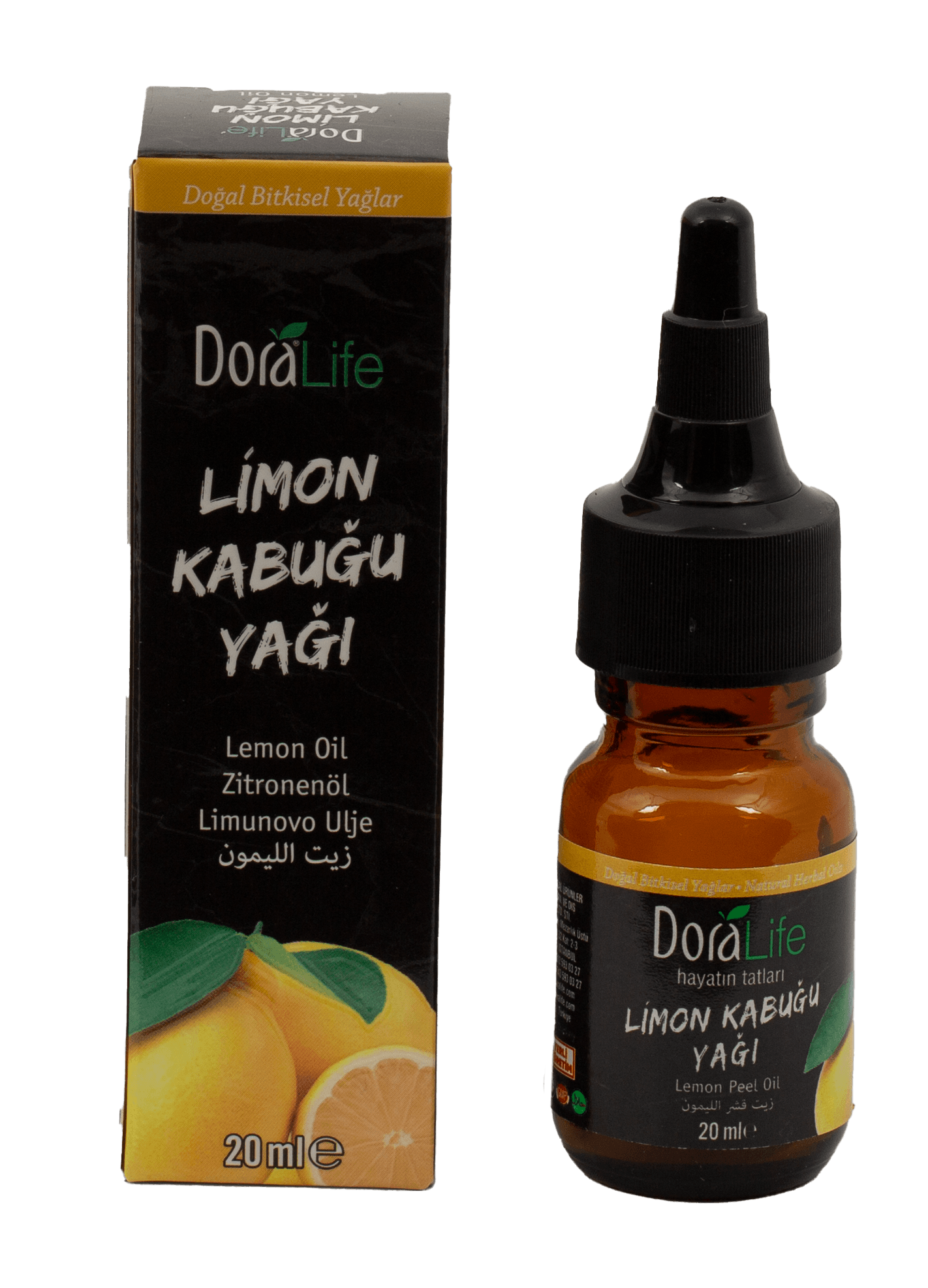 DORALIFE Jestivo biljno ulje od kore limuna 20ml