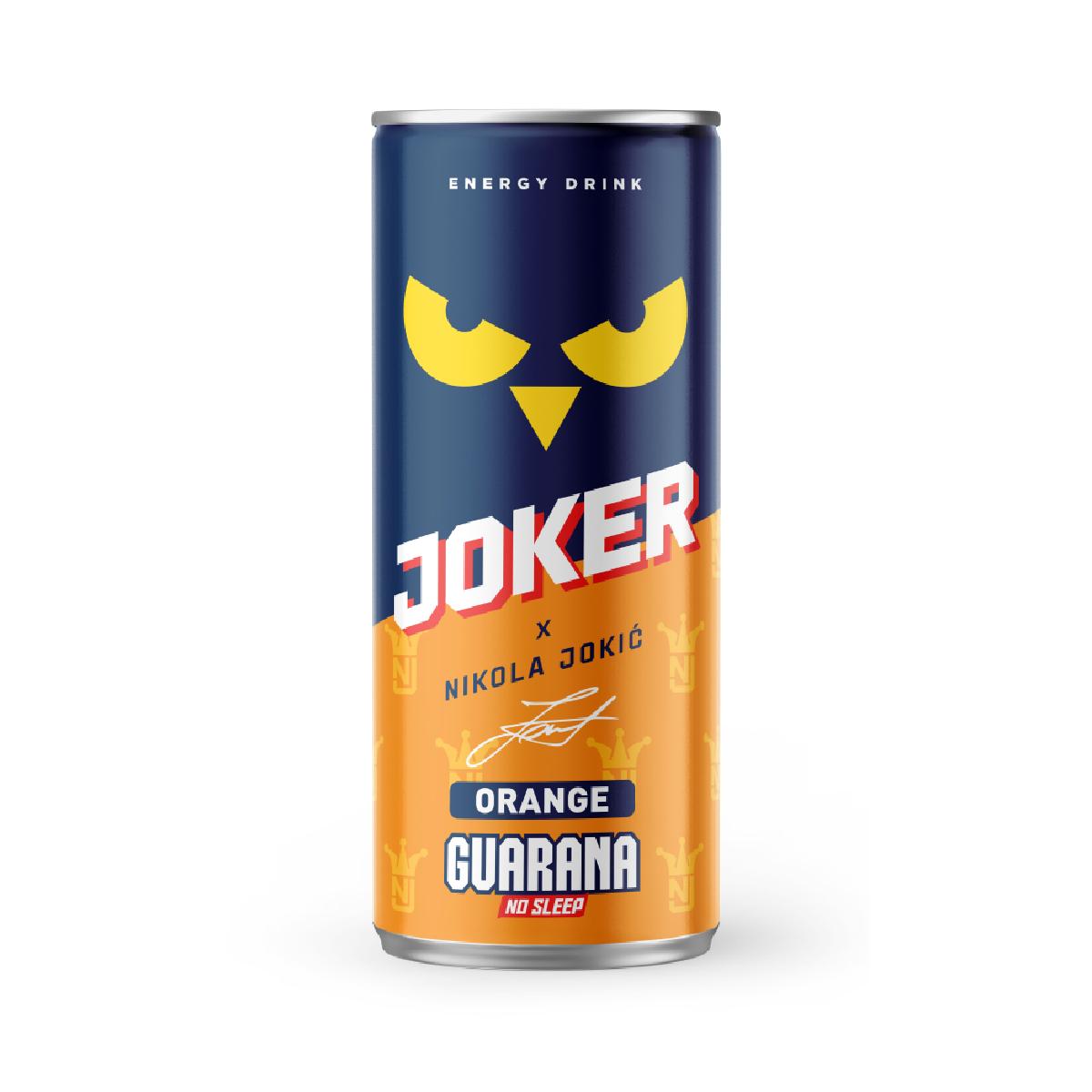 Guarana Joker Energetsko piće, Ukus pomorandže, 0.25L