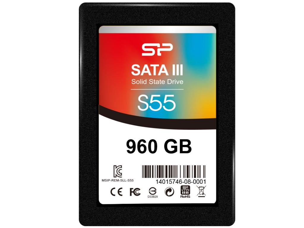SILICON POWER SSD Slim 960GB SP960GBSS3S55S25 crni