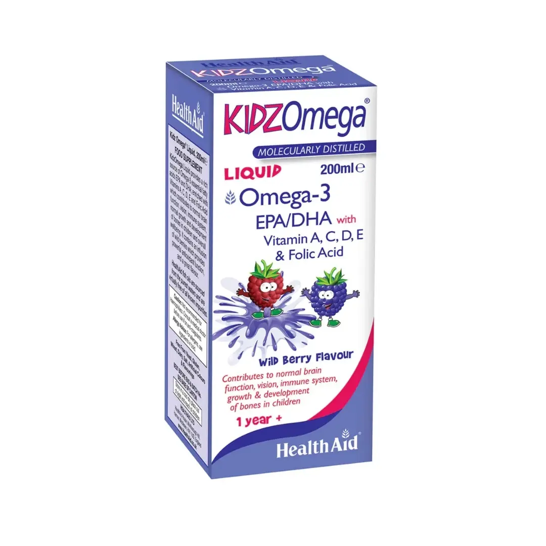 HEALTH AID Kapsule za žvakanje KIDZ Omega Liquid 200ml