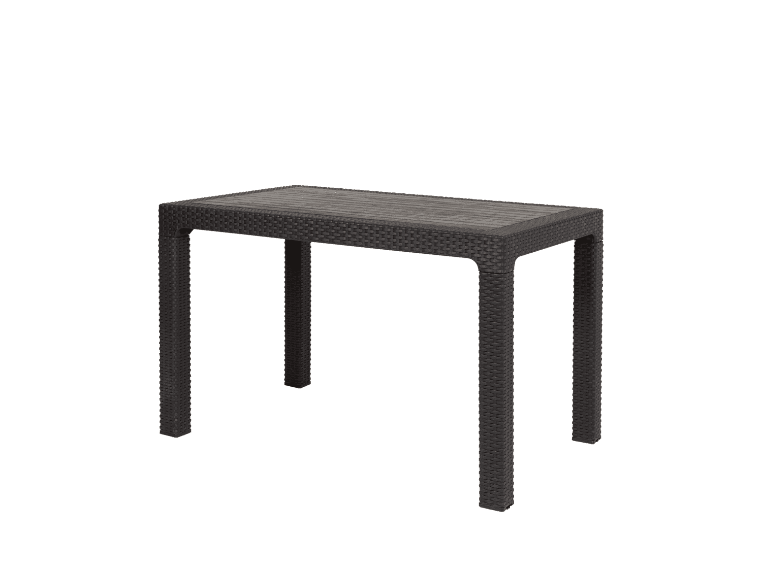 Vitorog Ratan Lux Baštenski sto, 78x73x75cm, Crni