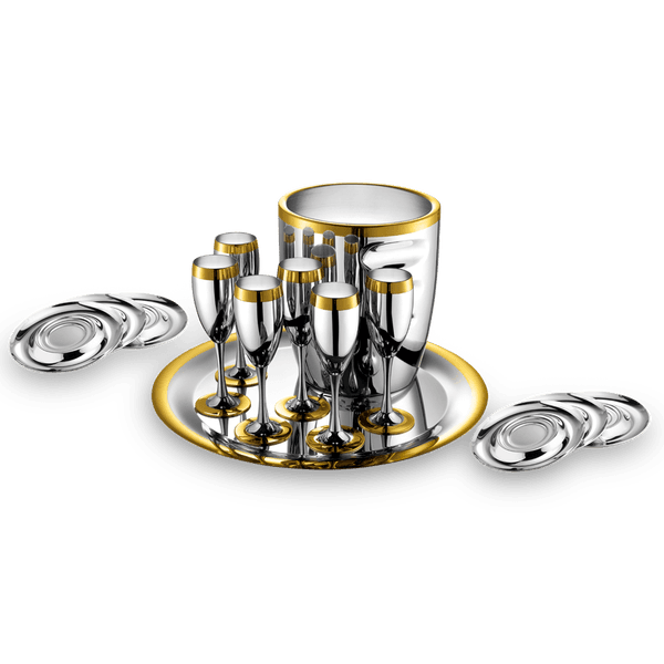 ZEPTER ZEPTER La perle set za šampanjac sa zlatnom dekoracijom LS-120-DG