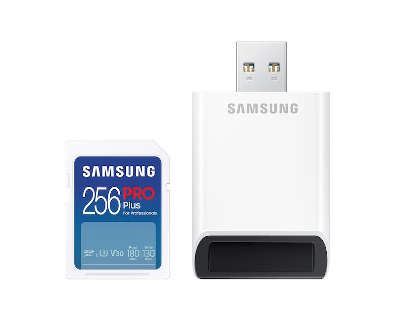 Selected image for SAMSUNG Memorijska kartica PRO PLUS Full Size SDXC 256GB U3 + Čitač kartice MB-SD256SB