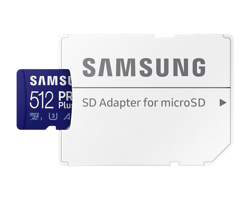 Selected image for SAMSUNG Memorijska kartica PRO PLUS MicroSDXC 512GB U3 + SD Adapter MB-MD512SA