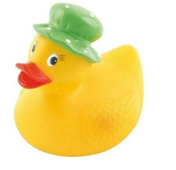 CANPOL BABIES Igračka za kupanje patkica žuto-zelena