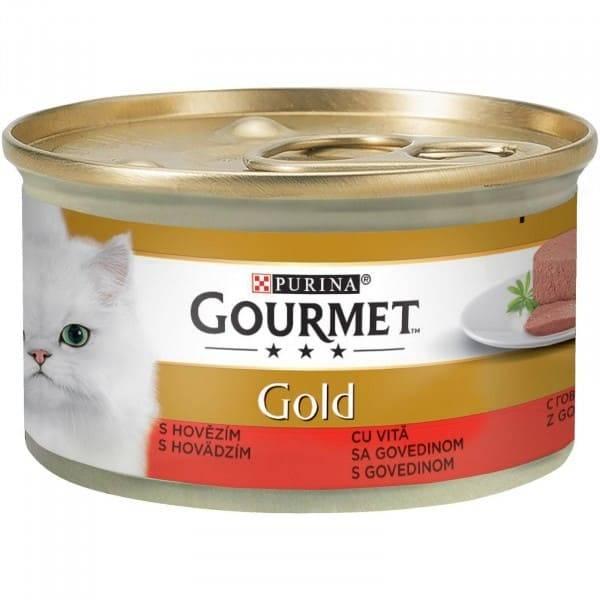 PURINA Gourmet Gold Vlažna hrana za mačke govedina 85 g