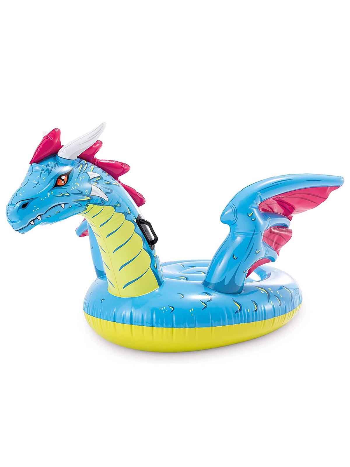 INTEX Zmaj na naduvavanje za vodu Mystical Dragon Ride-On plavi