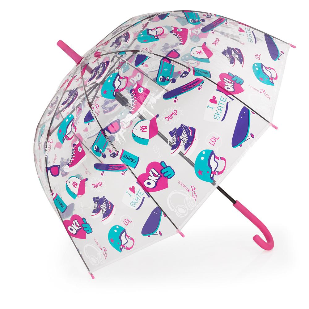 GABOL Dečiji kišobran za devojčice Roller transparentni