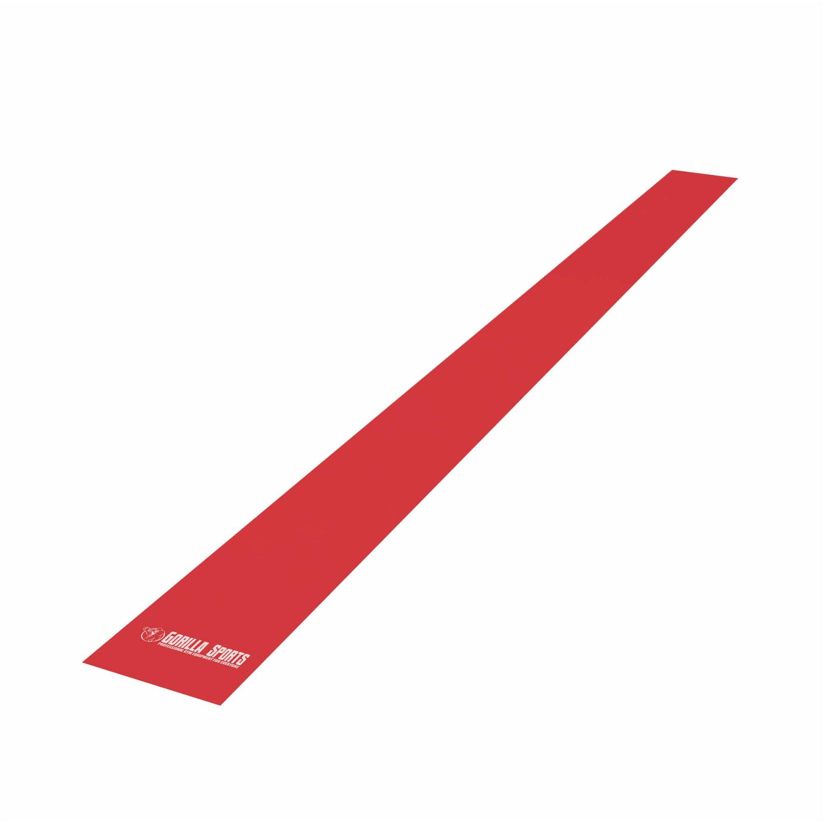 GORILLA SPORTS Elastična traka za vežbanje 120 cm crvena