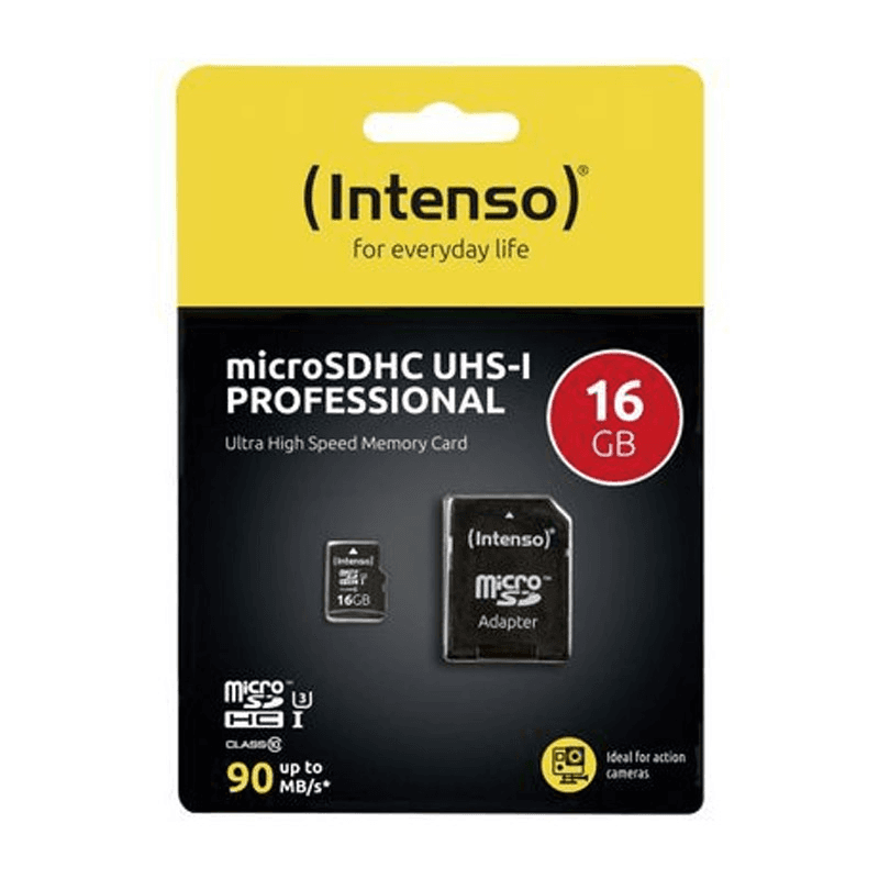 Selected image for INTENSO Micro SD sa adapterom 16GB UHS-I CLASS10 crna