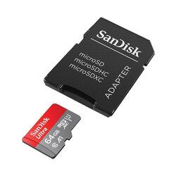 0 thumbnail image for SANDISK Memorijska kartica MicroSDHC 64GB SanDisk Ultra + Adapter SDSQUAB-064G-GN6MA sivo-crvena