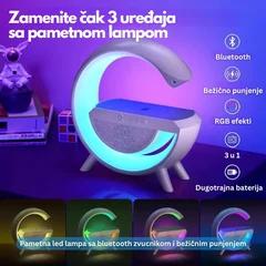 4 thumbnail image for Smart RGB lampa, 3 u 1, Punjač, Zvučnik