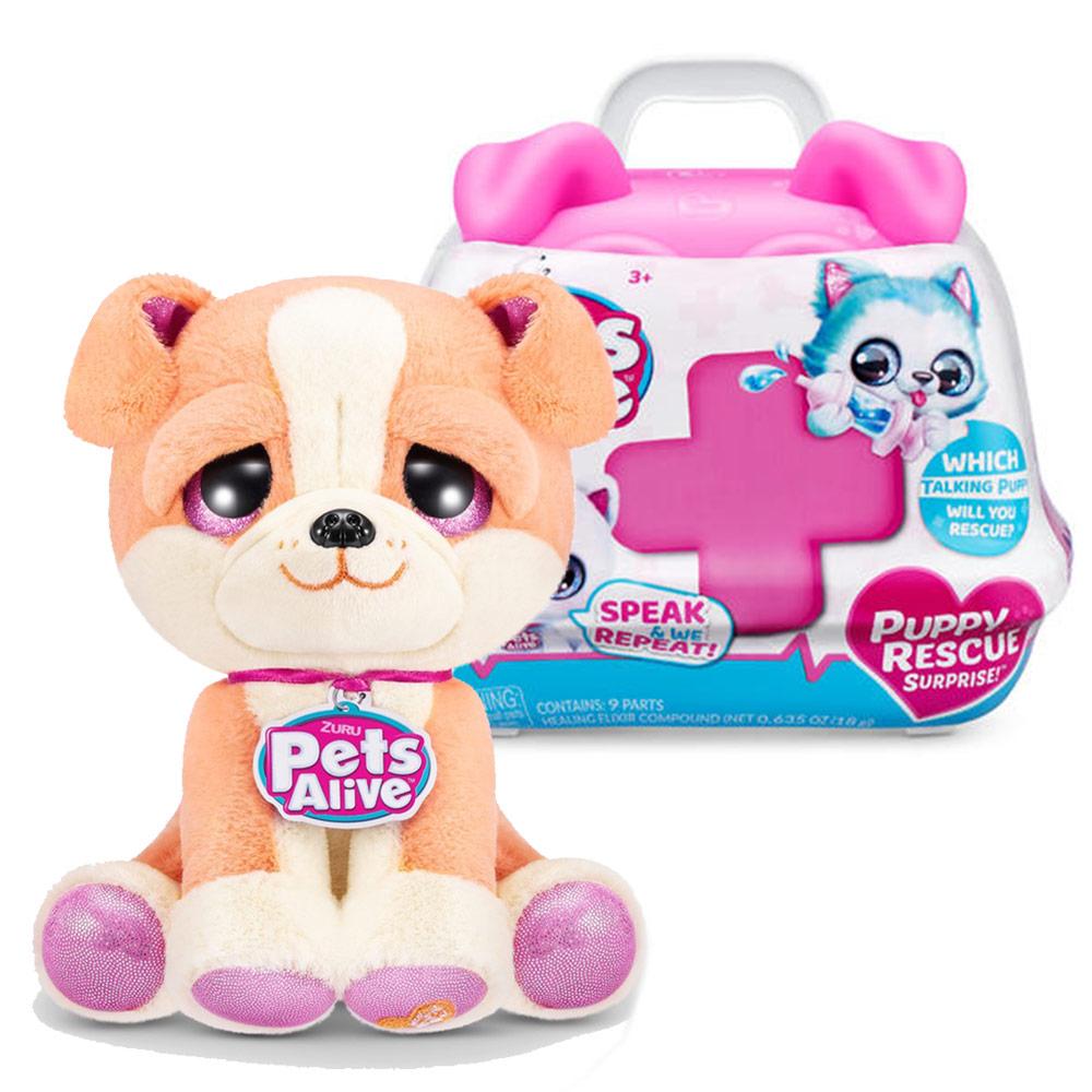ZURU Pets Alive Puppy Rescue Surprise Plišana igračka, 3 AAA baterije