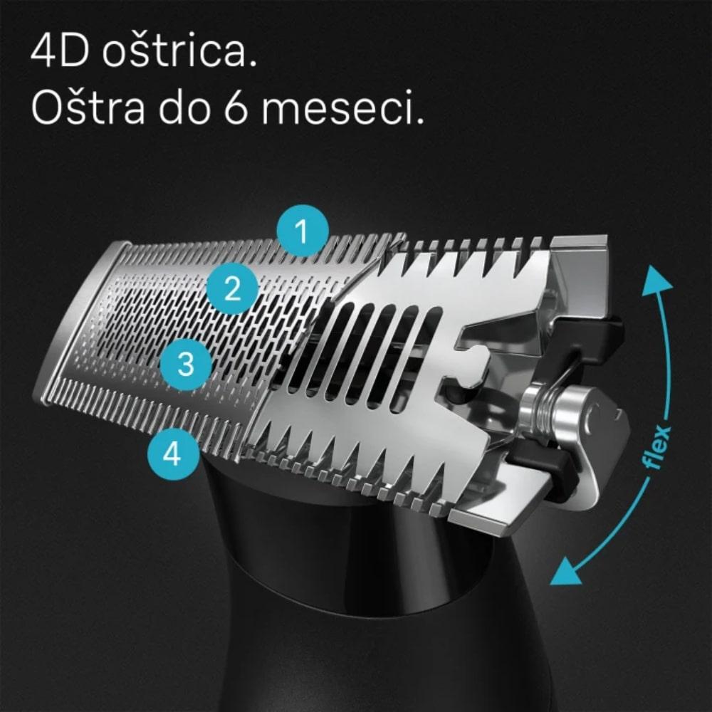 Selected image for Braun XT5300 Trimer za bradu, Hibridni, 4D-flex oštrica, 6 češljeva, Vodootporan