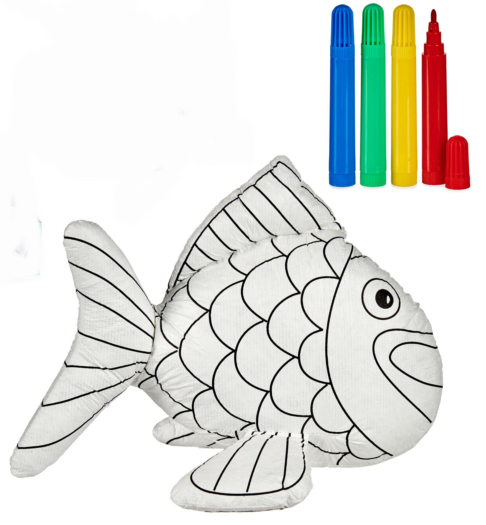 PINCELLO Plišana ribica za bojenje