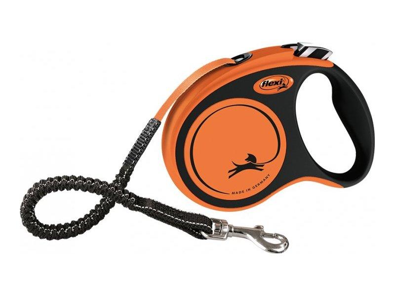 FLEXI Povodac za pse Xtreme Tape L 5m narandžasto-crni