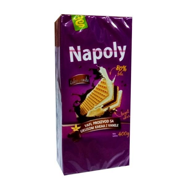 SO TASTY Napolitanke Kakao i vanila neprelivene Napoly 400g