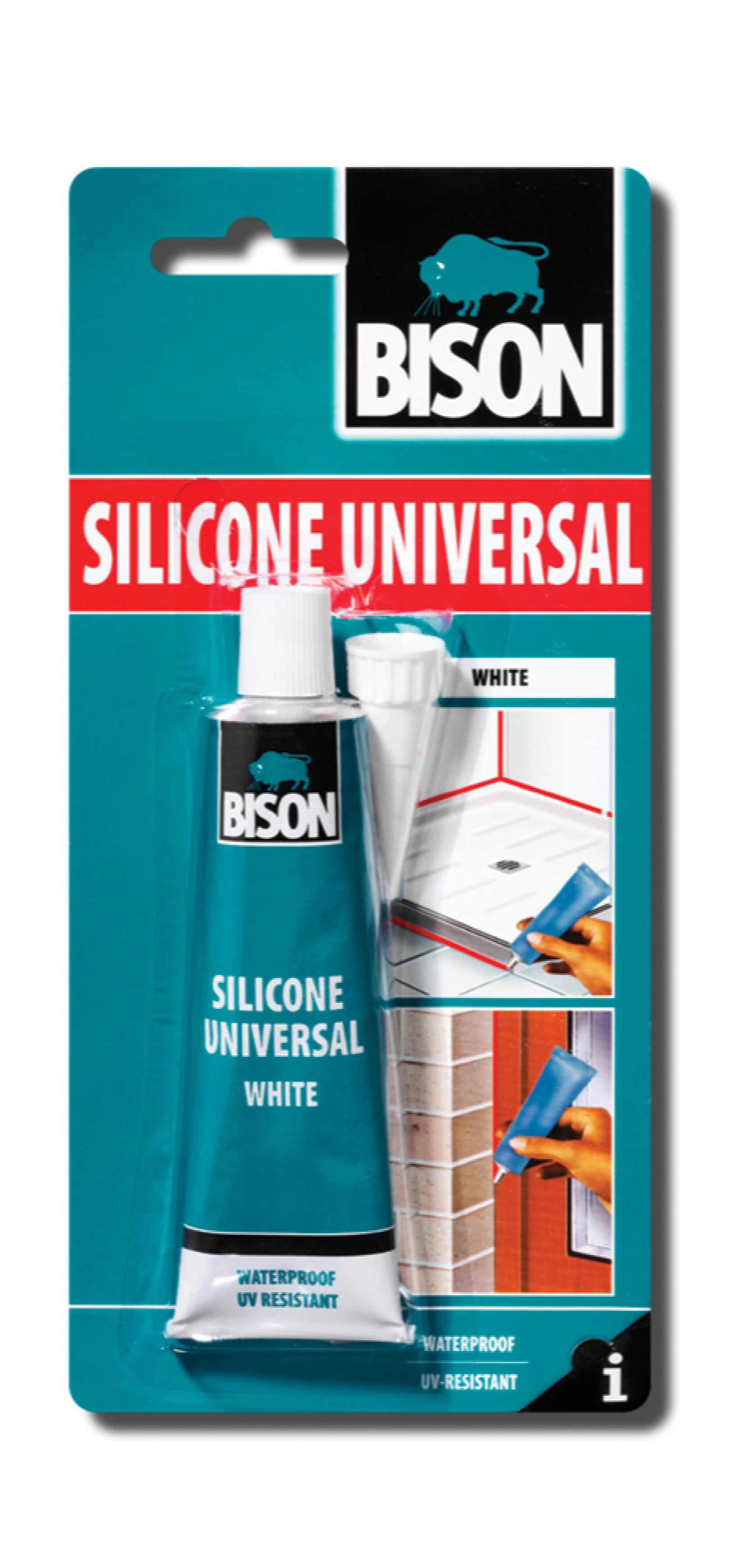 Selected image for BISON Silikon Silicone Universal White Crd 60 ml 101125