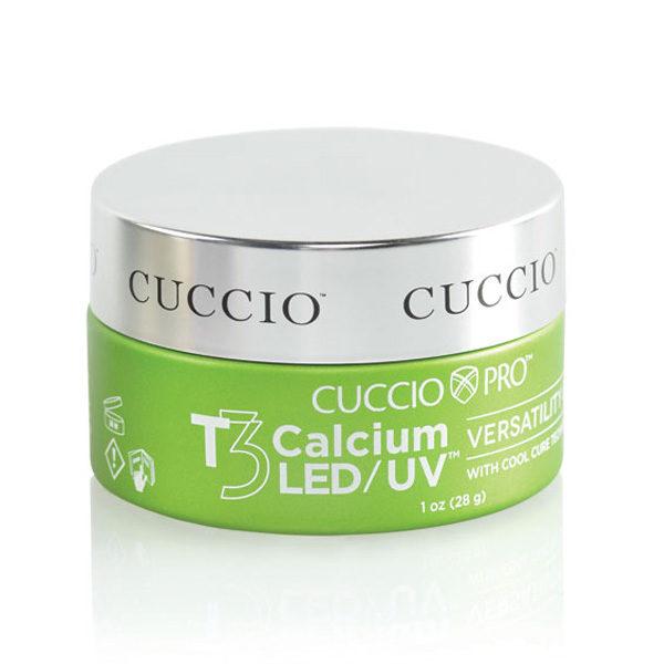 CUCCIO Gradivni gel za izlivanje i nadogradnju noktiju T3 Calcium LED/UV Versatility Gel Clear 28 g