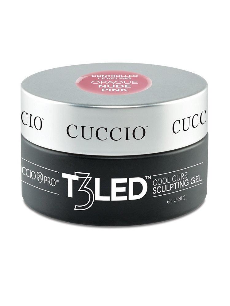 CUCCIO Gradivni gel za izlivanje i nadogradnju noktiju T3 LED/UV Controlled Opaque Nude Pink 28 g