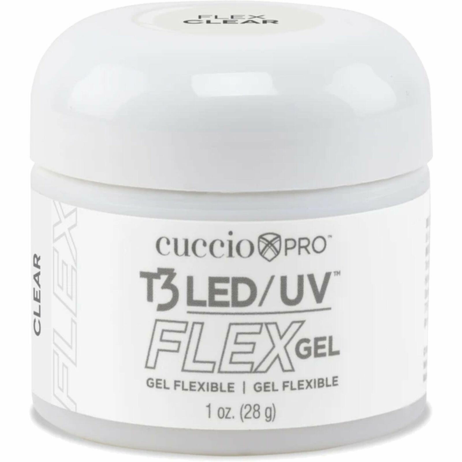 CUCCIO Gradivni gel za izlivanje i nadogradnju noktiju T3 LED/UV Flex Gel Clear 28 g