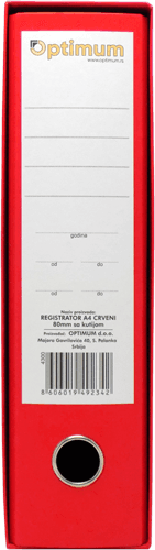 OPTIMUM Registrator A4 Normal crveni