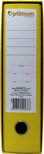 OPTIMUM Registrator A4 Normal žuti