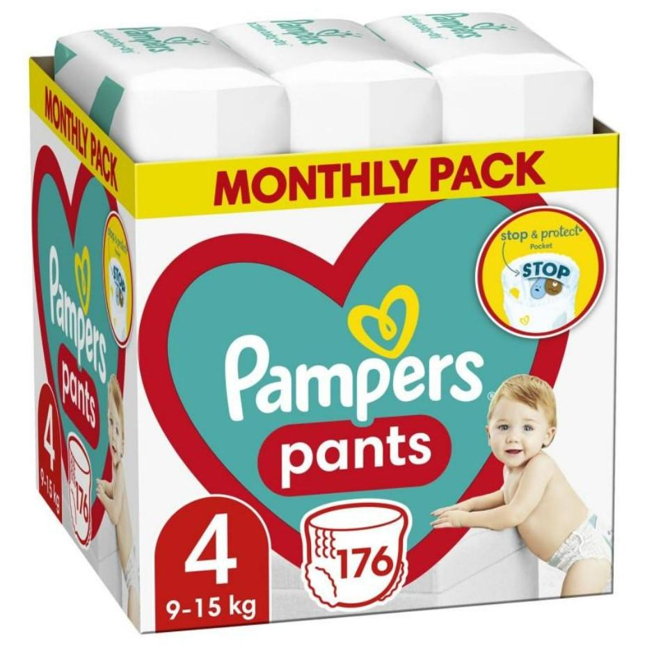 Pampers Pants Monthly pack Pelene, S4, 9-15 kg, 176/1