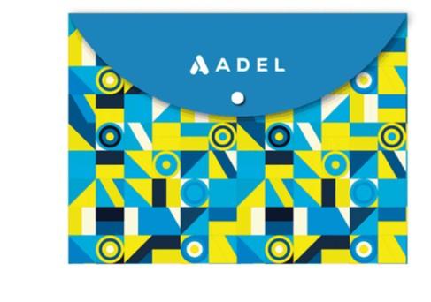 ADEL Fascikla koverta sa dugmetom A4 šarena